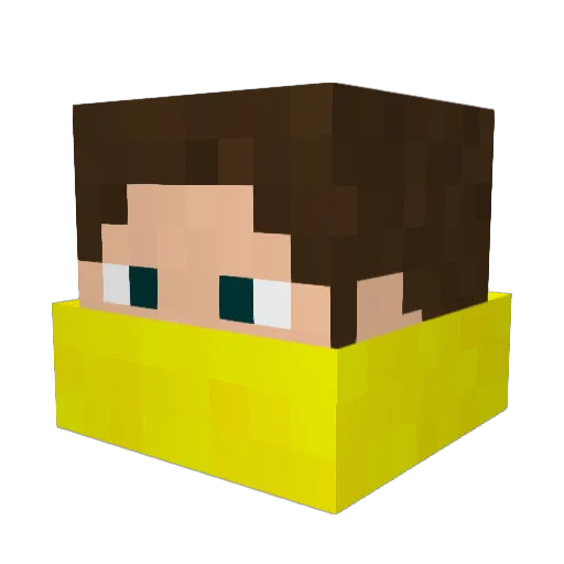 tbentley Minecraft avatar head, 3D render
