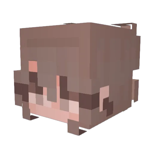 tbewls Minecraft avatar head, 3D render
