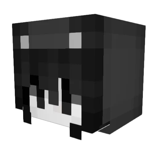 tbh Minecraft avatar head, 3D render