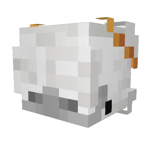 tbhWes Minecraft avatar head, 3D render