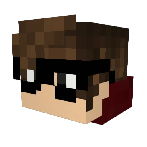 tbham Minecraft avatar head, 3D render