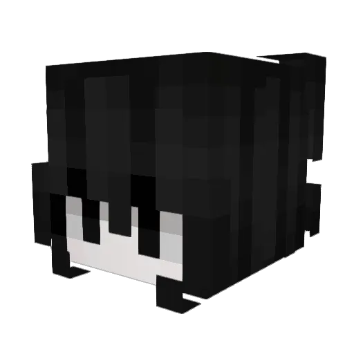 tbhkami Minecraft avatar head, 3D render