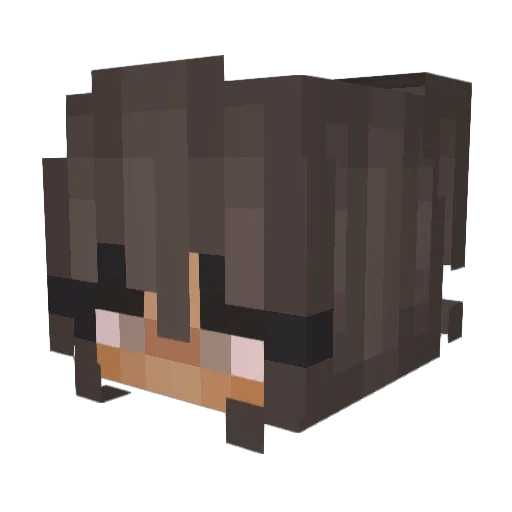 tbhverena Minecraft avatar head, 3D render