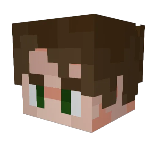 tbillusion Minecraft avatar head, 3D render