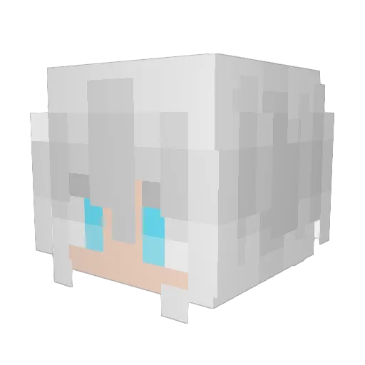 tblanche Minecraft avatar head, 3D render