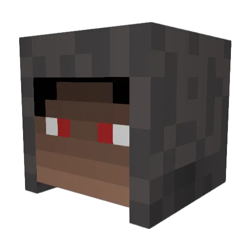 tblp526 Minecraft avatar head, 3D render