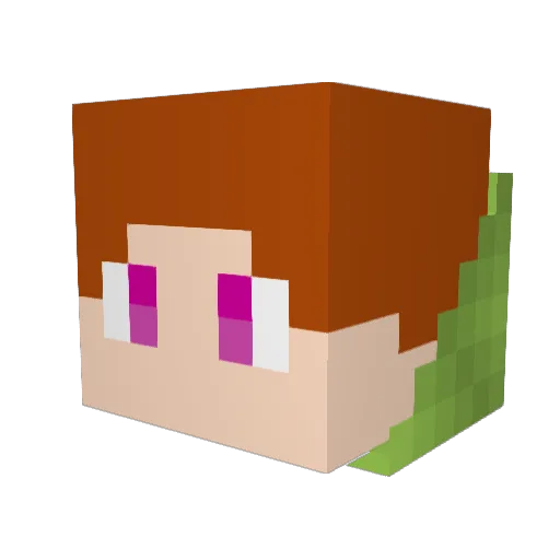tbone141241412 Minecraft avatar head, 3D render