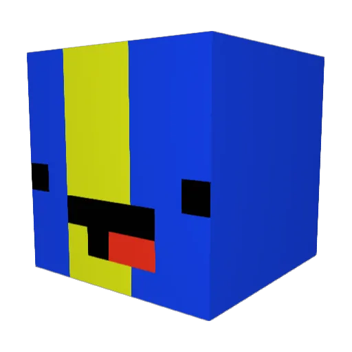 tbp96 Minecraft avatar head, 3D render