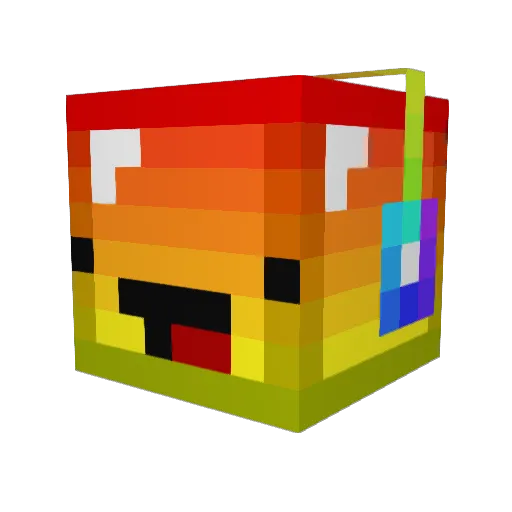 tbpirate Minecraft avatar head, 3D render