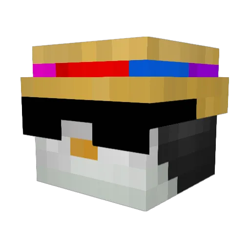 tbsharness Minecraft avatar head, 3D render