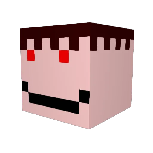 tbullock Minecraft avatar head, 3D render