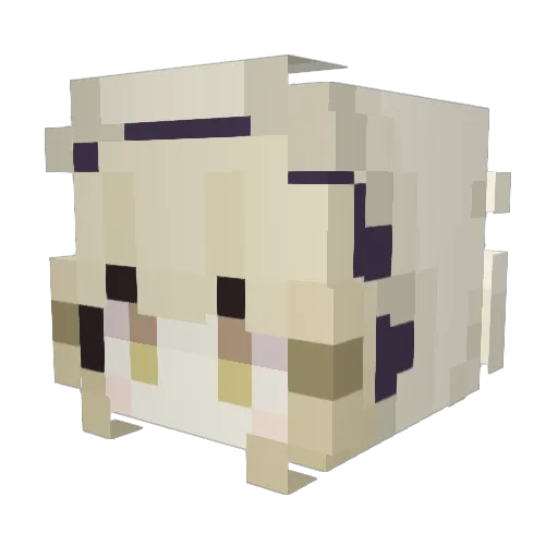 tc20081007 Minecraft avatar head, 3D render