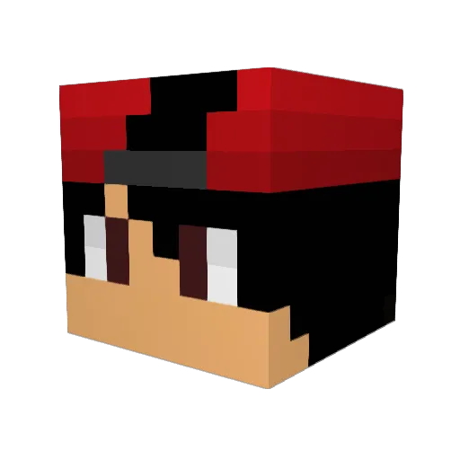 tcarlson4 Minecraft avatar head, 3D render