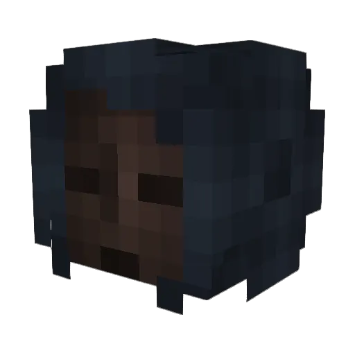 tceh Minecraft avatar head, 3D render