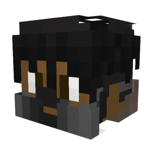 tchaizin Minecraft avatar head, 3D render