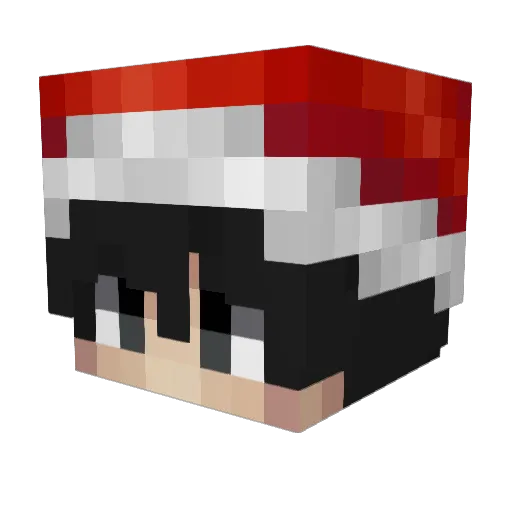 tchefy Minecraft avatar head, 3D render