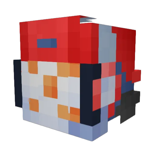 tchouki016 Minecraft avatar head, 3D render