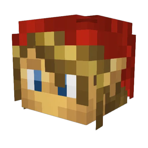 tcitsmile Minecraft avatar head, 3D render
