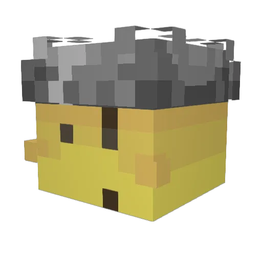 tcji Minecraft avatar head, 3D render