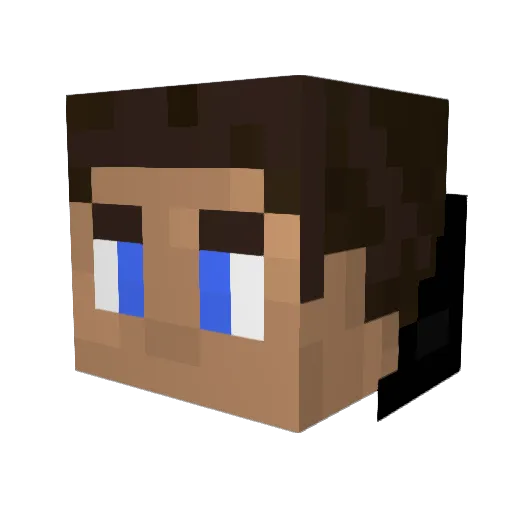 tcorey32 Minecraft avatar head, 3D render