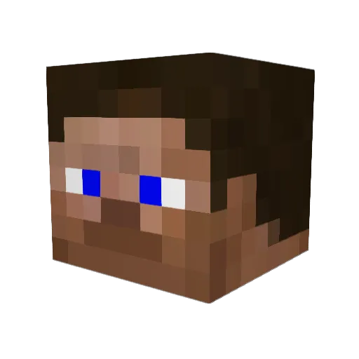 tcp2002 Minecraft avatar head, 3D render