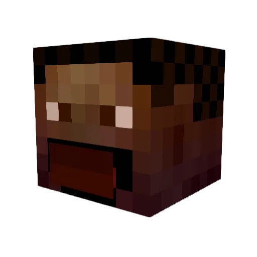 tdboa Minecraft avatar head, 3D render