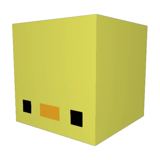 tdolcer Minecraft avatar head, 3D render