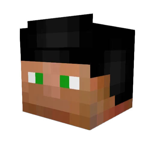 tdsco Minecraft avatar head, 3D render