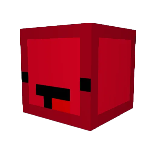 tdt_1101 Minecraft avatar head, 3D render