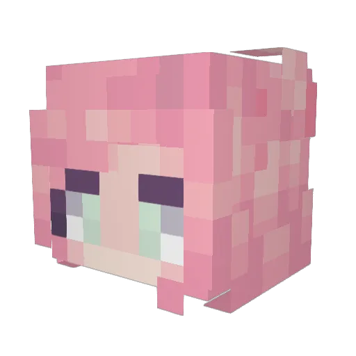 tdto Minecraft avatar head, 3D render