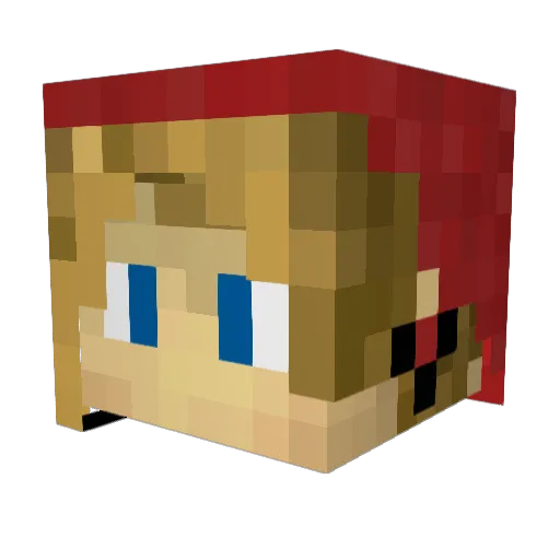 tdupree Minecraft avatar head, 3D render