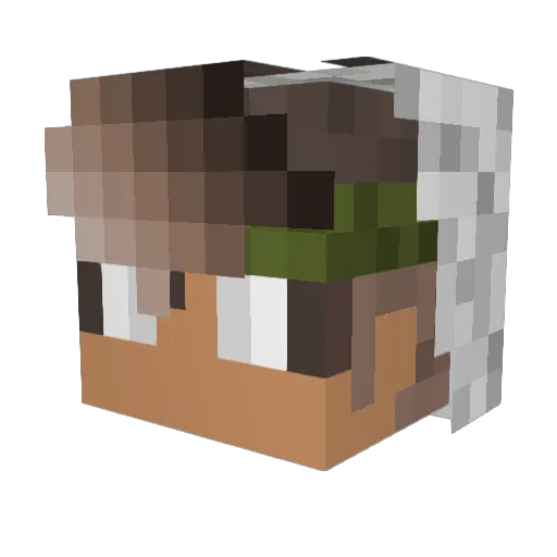 tdurtsch Minecraft avatar head, 3D render