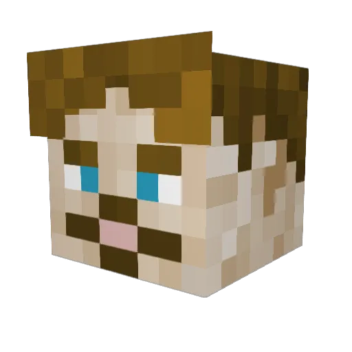 tdwhite17 Minecraft avatar head, 3D render