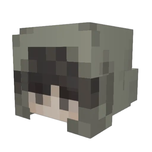 tea1245 Minecraft avatar head, 3D render