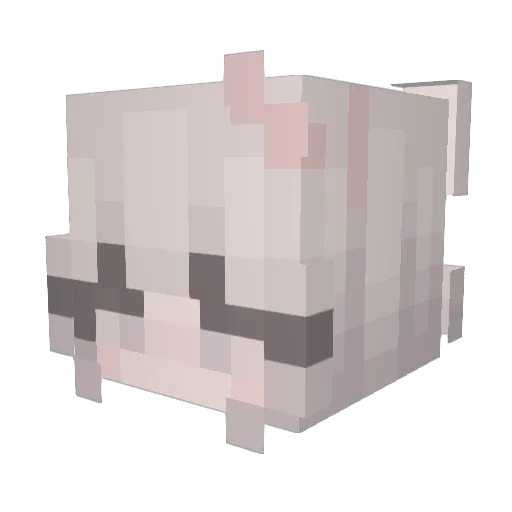 tea99a Minecraft avatar head, 3D render