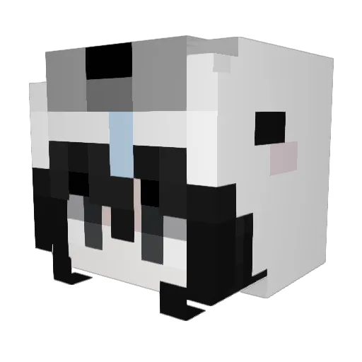teaPNG Minecraft avatar head, 3D render