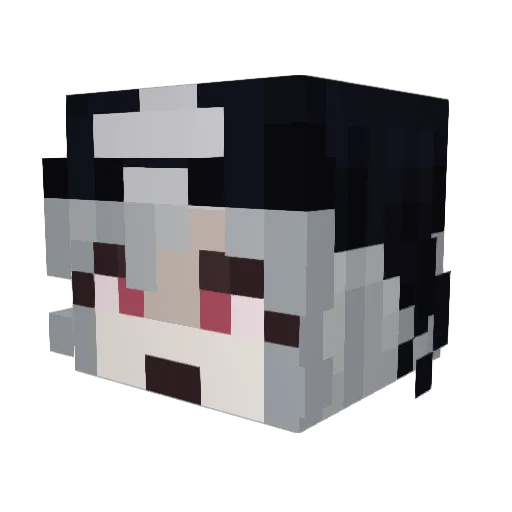 teabreakfast Minecraft avatar head, 3D render