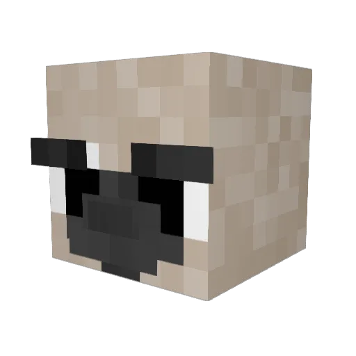 teabussy Minecraft avatar head, 3D render