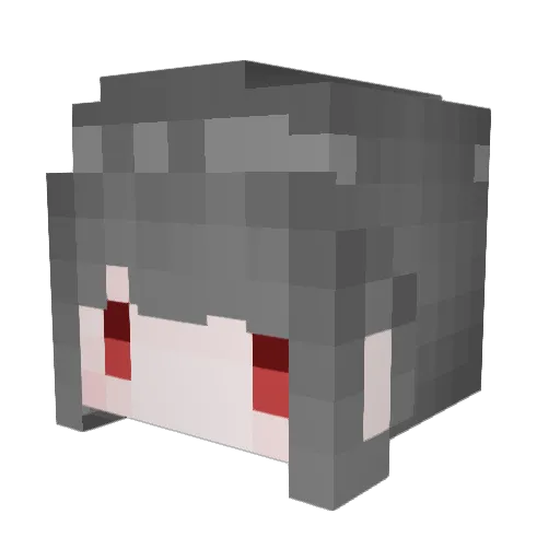teacat848 Minecraft avatar head, 3D render