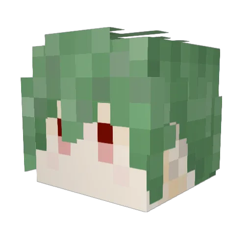 teaceez Minecraft avatar head, 3D render
