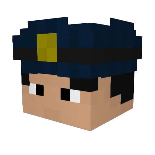 teacher_k_watabe Minecraft avatar head, 3D render