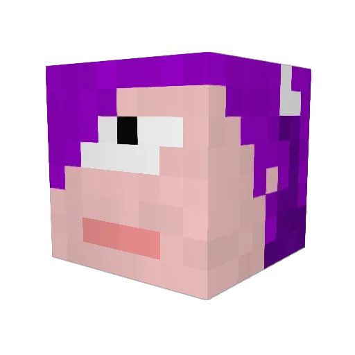 teachie124 Minecraft avatar head, 3D render