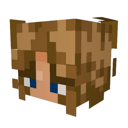 teacup_the_horse Minecraft avatar head, 3D render