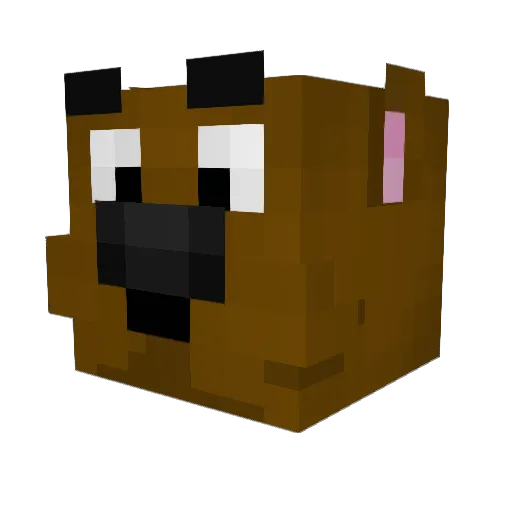 teadkk Minecraft avatar head, 3D render