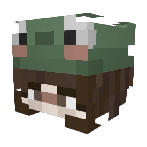 teaforbreakfast Minecraft avatar head, 3D render