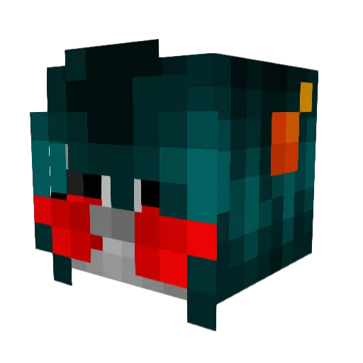 teaganyup Minecraft avatar head, 3D render