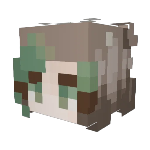 teagoblins Minecraft avatar head, 3D render
