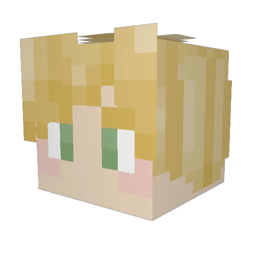 teainthesahara Minecraft avatar head, 3D render