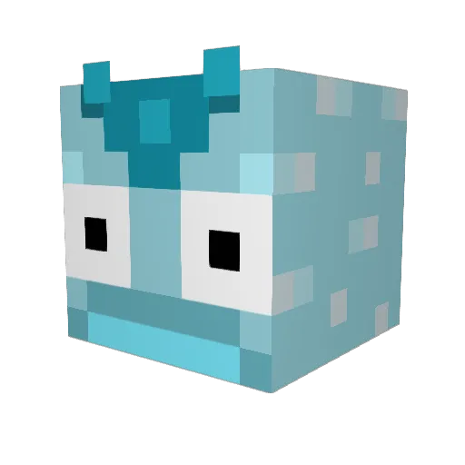tealcoma007 Minecraft avatar head, 3D render