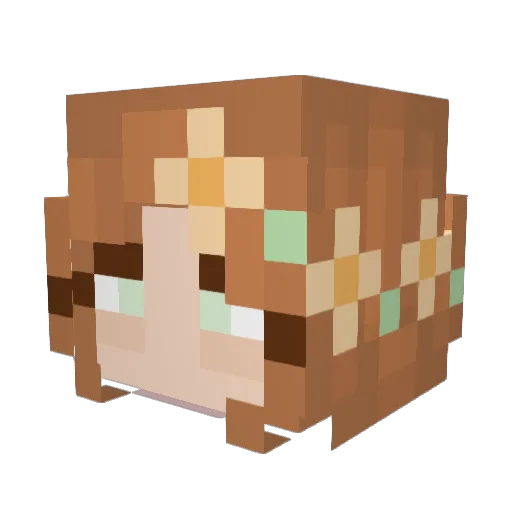 tealeaf4 Minecraft avatar head, 3D render